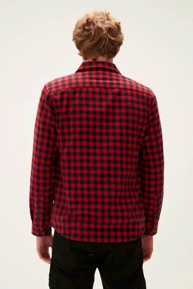 Bad Bear 22.02.30.006-C54 Liam Full-Zip Erkek Gömlek - Resim 5