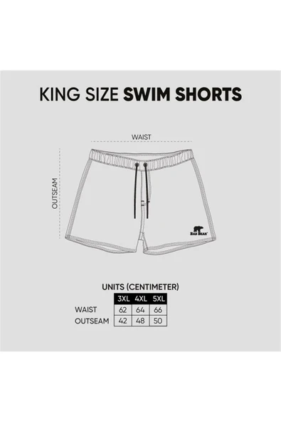 Bad Bear 21.01.09.004.KS-C54 Jacksonville King Size Erkek Deniz Şortu - Resim 5