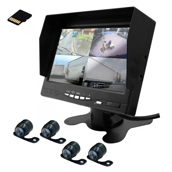 Newfron Nf-Qr4 Araç Monitörü 7 İnç 4 Kameralı