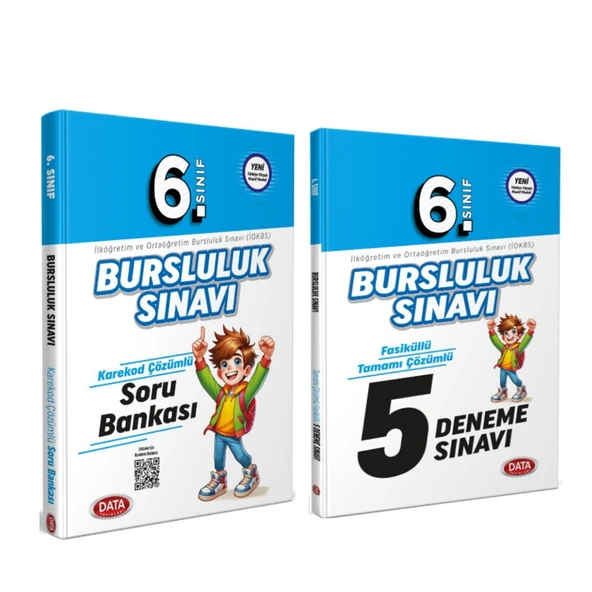Data Yayınları 6. Sınıf Bursluluk Sınavı Soru Bankası ve Deneme Seti 2 Kitap ürün görseli 1