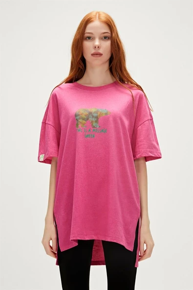 Bad Bear 23.03.07.001-C124 Re-Finger Kadın Tişört