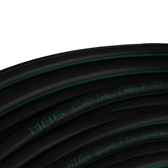Mag Rg6/u6 Bakır Cu/cu 80 Tel Siyah Anten Kablosu (100 Metre) - 3