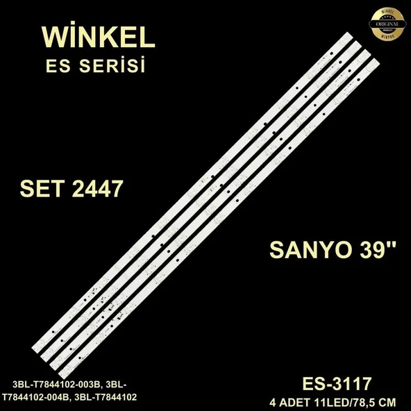 Sanyo Tv Led Bar 39 İnç 4 Lu Takım 4 X 78,5 Cm L-r 11 Mercek 284550 - R10