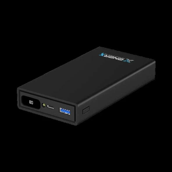 Enerx Enr-p20188dt Powerbank 20.000 Mah Dijital Ekranlı Fenerli Usb+type-c 4.5a Beyaz