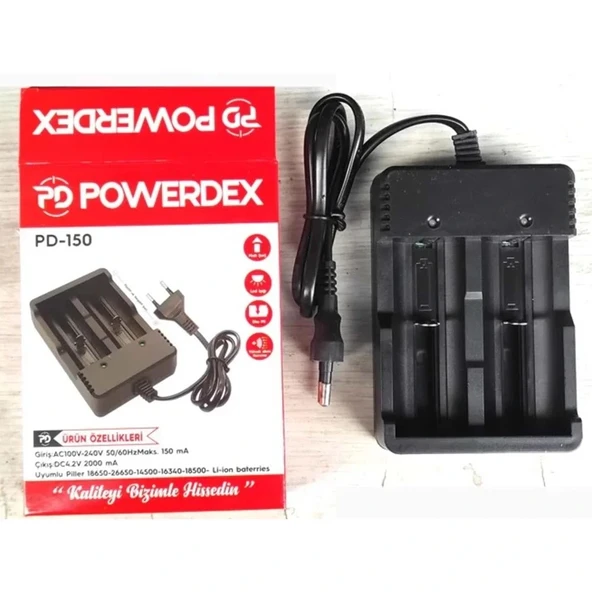 Powerdex Pd-150 18650 3.7v Pil Şarj Cihazı 2li