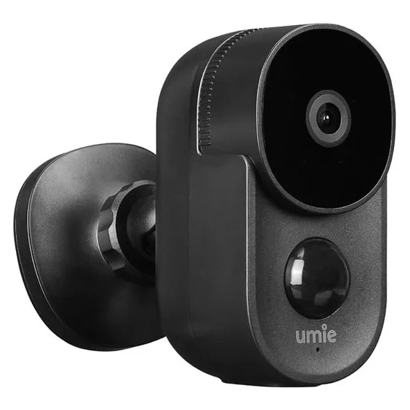 Umıe 2mp Iki Yönlü Ses Tf Kart Kablosuz Tuya Destekli Akıllı Ip Kamera 6700 Mah Bataryalı (um-bk21 Siyah)