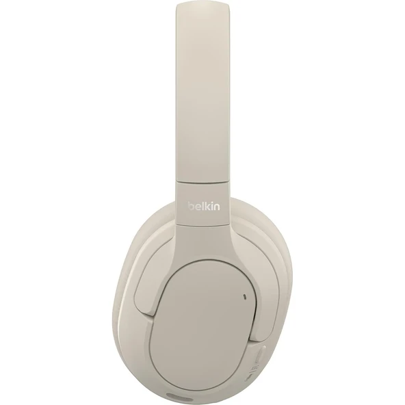 Belkin Soundform Isolate Noise Cancelling Kablosuz Bluetooth Kulaklık - Bej - Resim 2