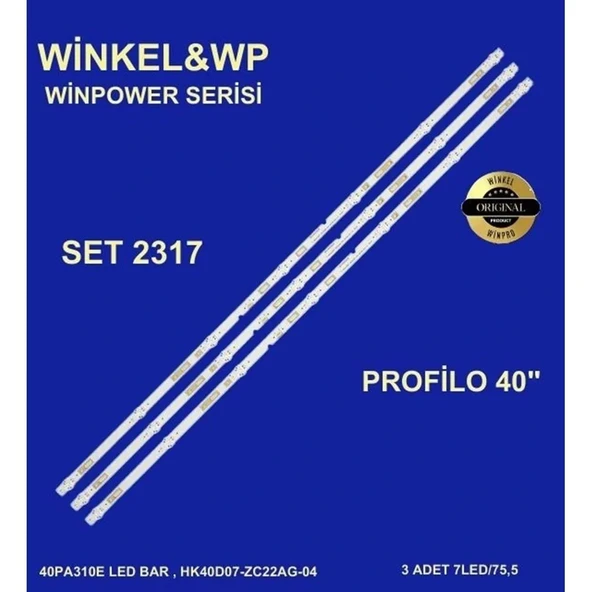 Profilo Tv Led Bar 40 İnç 3 Lü Takım 3 X 75,5 Cm 7 Mercek 284524 - P9