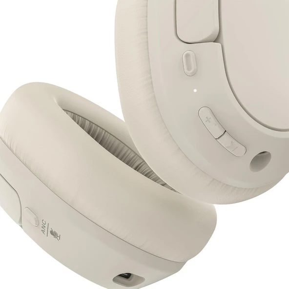 Belkin Soundform Isolate Noise Cancelling Kablosuz Bluetooth Kulaklık - Bej - Resim 3