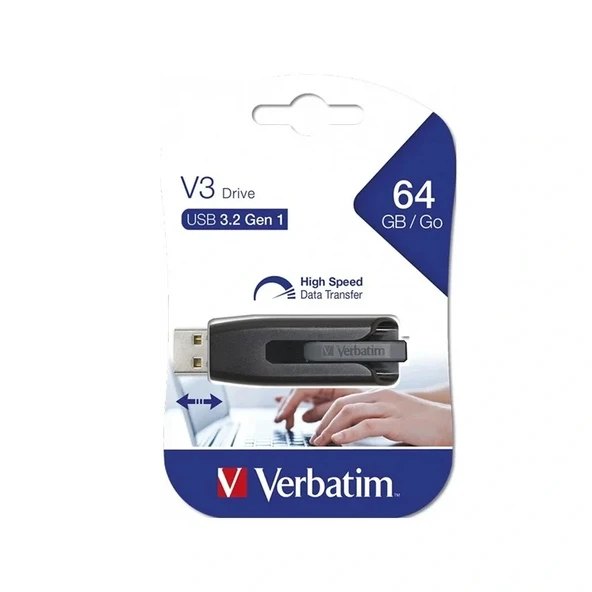 Verbatım 64 Gb Usb 3.2 Gen1 V3 Usb Bellek