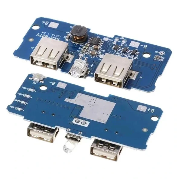 Weko Wk-24030 Lityum Batarya Mikro Usb İki Port 5v 2a Powerbank Devresi Modülü