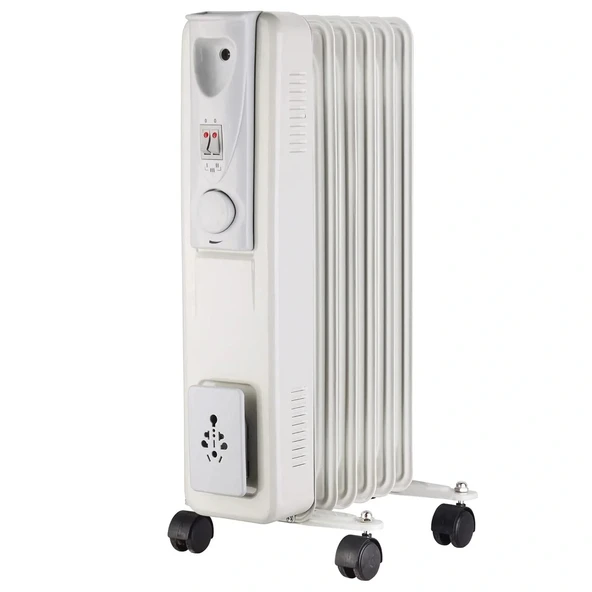 Suochao Elektrikli Termostat Yağlı Radyatör Isıtıcı 5 Dilimli 1000w