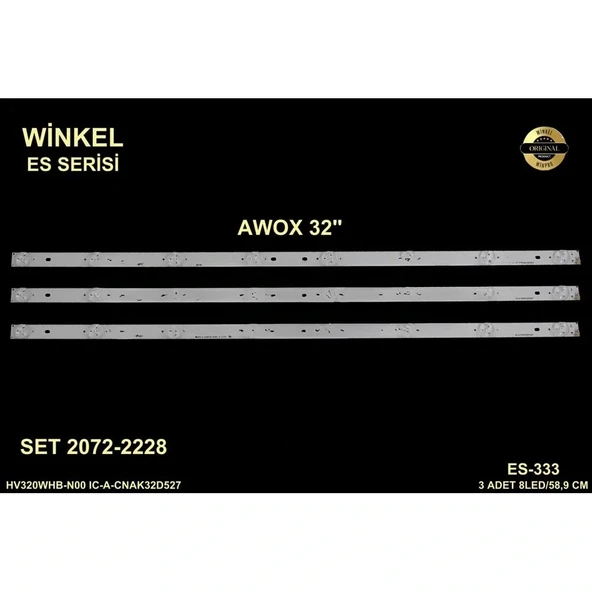 Awox Tv Led Bar 32 İnç 3 Lü Takım 3 X 58,9 Cm 8 Mercek 284464-n24