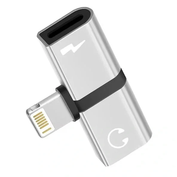 Powermaster Pm-18316 İphone Lightning Şarj Kulaklık Çevirici Adaptör Jack - 2