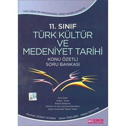 11. Sınıf Türk Kültür ve Medeniyet Tarihi Konu Özetli Soru Bankası - Resim 2