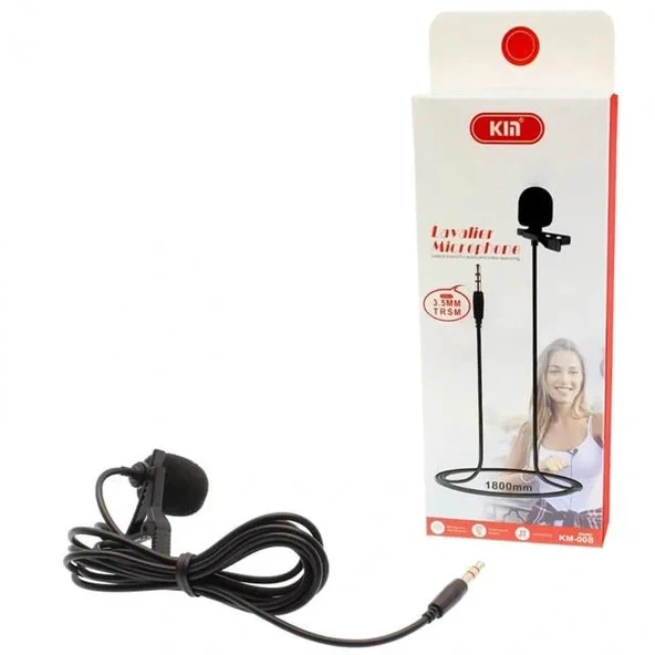 Hello Hl-5344 Siyah 3.5 Mm 3 Boğumlu Aux Kablolu Yaka Ve Youtuber Mikrofonu - 2