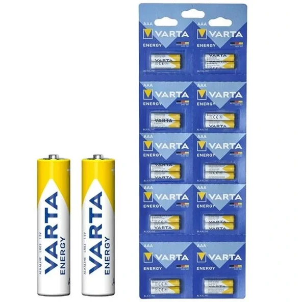 Varta 4103229482 Lr03 1.5 Volt Alkalin 20'li İnce Aaa Kalem Pil