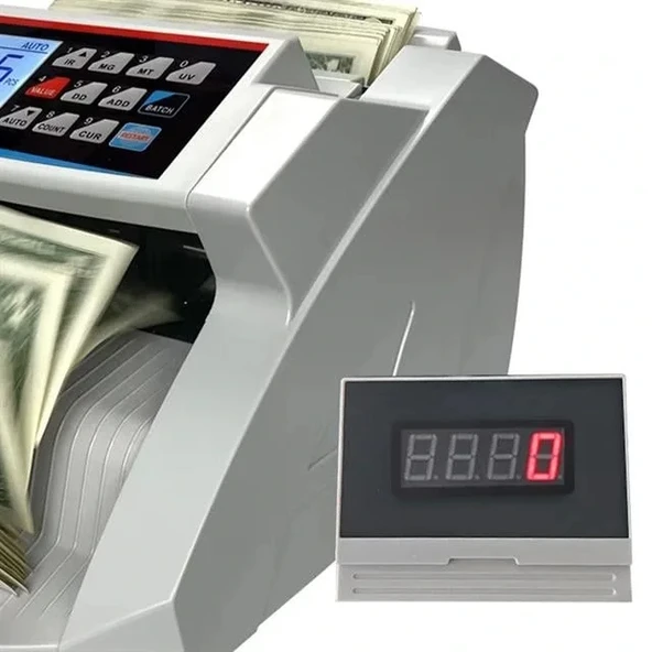 Powermaster Pm-25068 Try-eur-usd Sesli Karışık Ve Adet Para Sayma Makinesi Harici Ekranlı 80w 60db Ac100-240v - 2