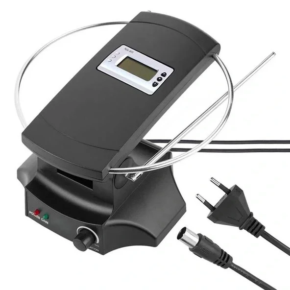 Powermaster Sg-029a Saatli Uhf-vhf Tv Üstü Anten İç Mekan Tv Anteni