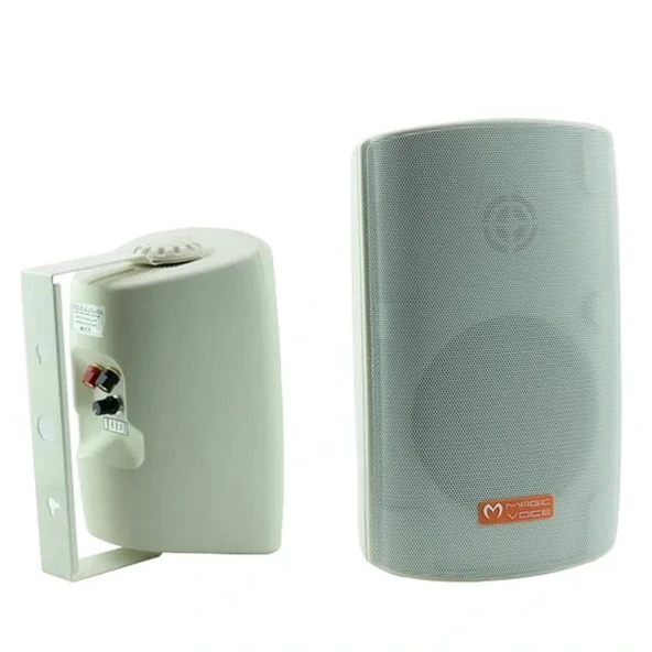 Magicvoice Mv-38 Beyaz 11 Cm Trafolu 40 Watt Sütun Hoparlör 2'li Takım