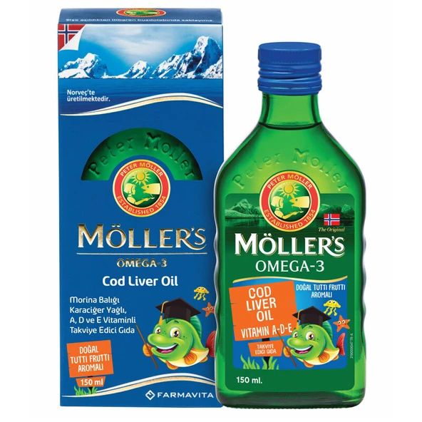 Möllers Omega-3 Balık Yağı Sıvı Formu 150 ml ürün görseli