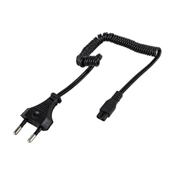 220 Volt Spiral Model Ceyran Power Kablo 1 Metre (traş Makineleri-ışıldaklar İçin) - 2