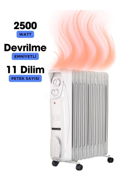 Süsler Sr-5711 11 Dilim Yağlı Radyatör - Resim 2