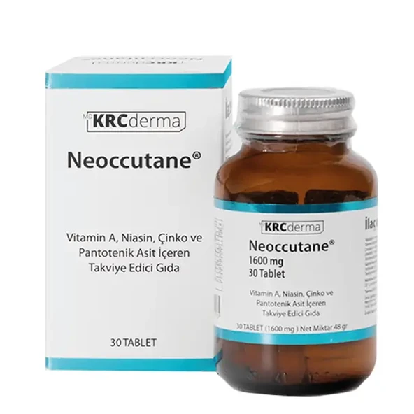 KRC Derma Neoccutane Takviye Edici Gıda 1600 mg 30 Tablet ürün görseli