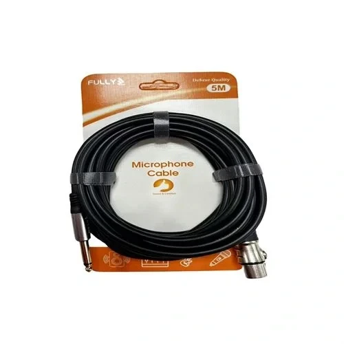 6.35 Xlr Fm Siyah 5mt Mikrofon Kablosu