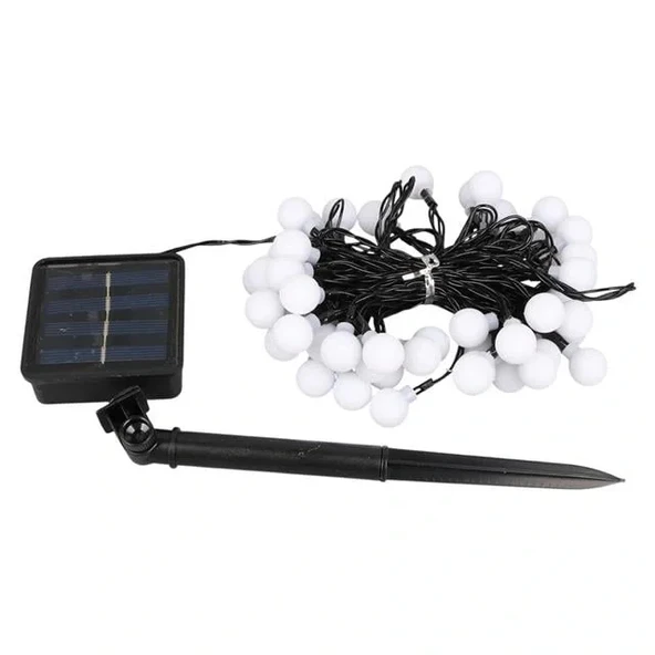Winnboss Ekl-12 7 Metre 50 Top Ledli Renkli 8 Modlu Solar Panelli Dış Mekan Aydınlatma Led 5 Watt - Resim 2