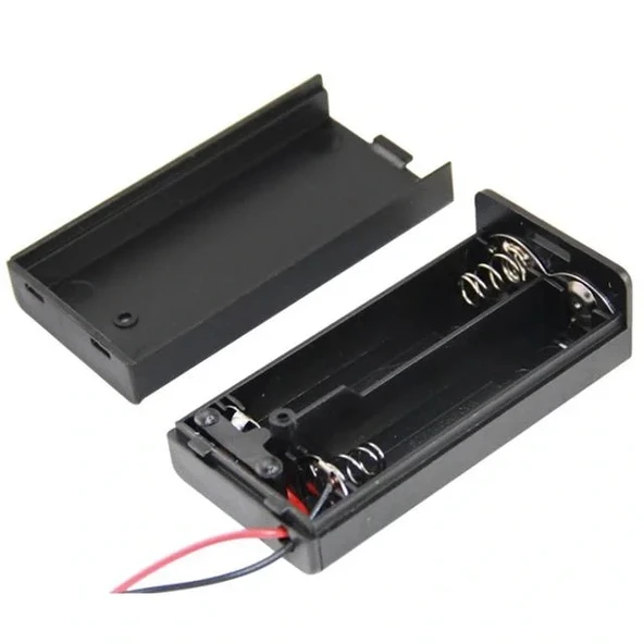 Powermaster 2'li Aa Kapaklı Switch'li Pil Yuvası (ıc-233c ürün görseli 1