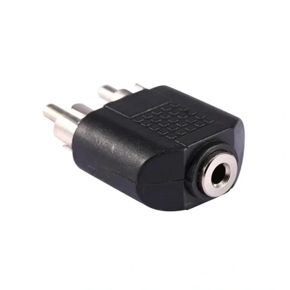 3.5 Mm Stereo Dişi  / 2 Rca Erkek Çevirici Jack - 2
