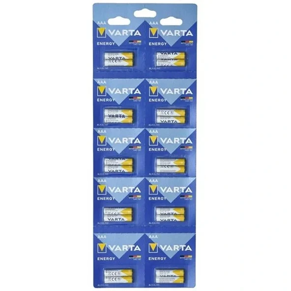 Varta 4103229482 Lr03 1.5 Volt Alkalin 20'li İnce Aaa Kalem Pil - 3