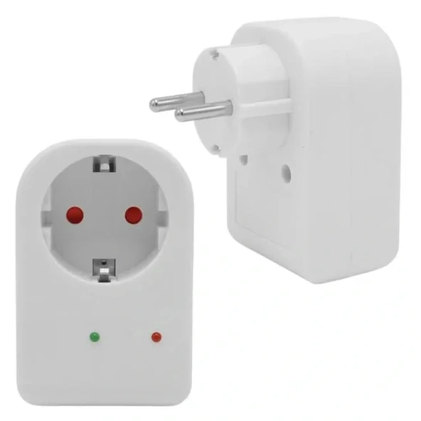 Powermaster Pm-18521 Durum Ledli Akım Korumalı Tekli Priz 16 Amper - 3500 Watt Tekli Beyaz - 2