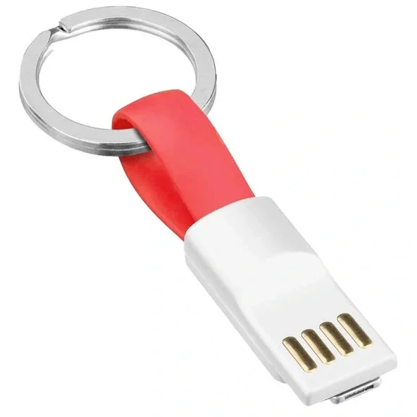 Powermaster 2in1 Anahtarlık Type C / Lightning Mini Anahtarlık Usb Şarj Kablosu Pm-26061 ürün görseli 1