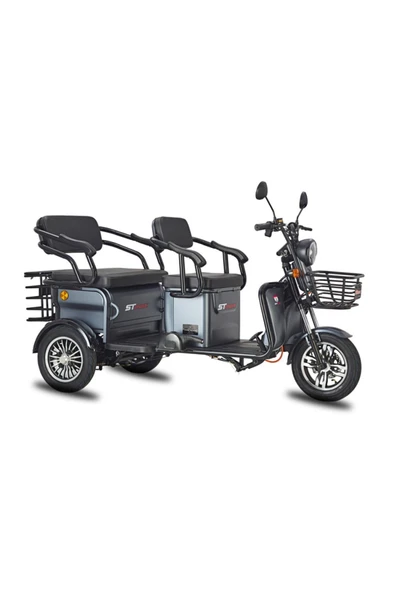 Marka St Max Elit 940 Elektrikli Moped Gri