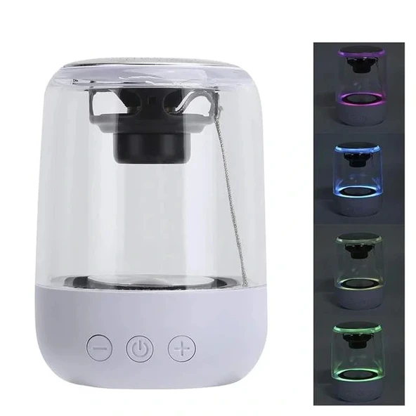 Magicvoice Mv-24696 600 Mah Taşınabilir Rgb Mikrofonlu Aux-tf-bluetooth 3 Watt Hoparlör (beyaz)