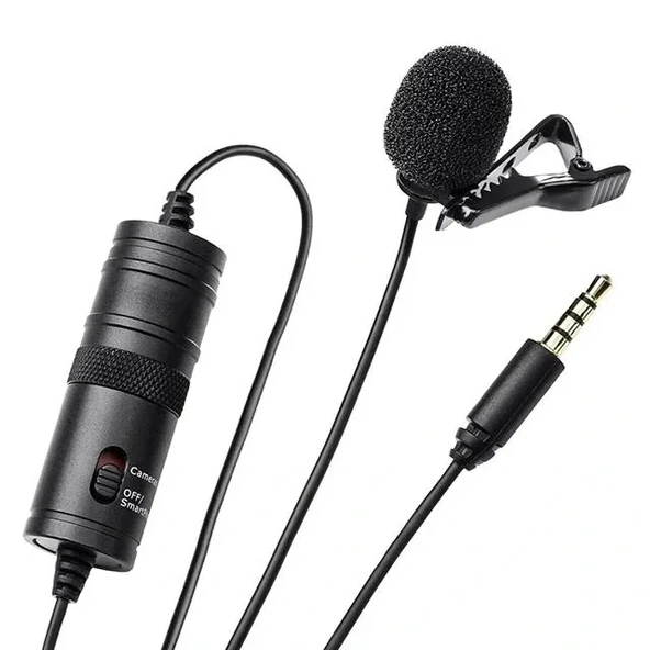 Haiki Hk-401 Profesyonel Youtuber Kamera Telefon Yaka Mikrofonu (6 Metre Kablolu) - 2