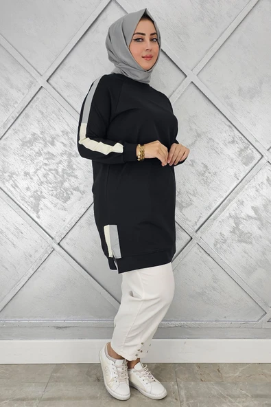 KADIN KOLLARI KOMBİNLİ TESETTÜR TUNİK - Resim 4