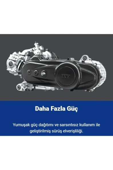 TVS Jüpiter 110 cc Scooter Benzinli Motosiklet Mavi - 2