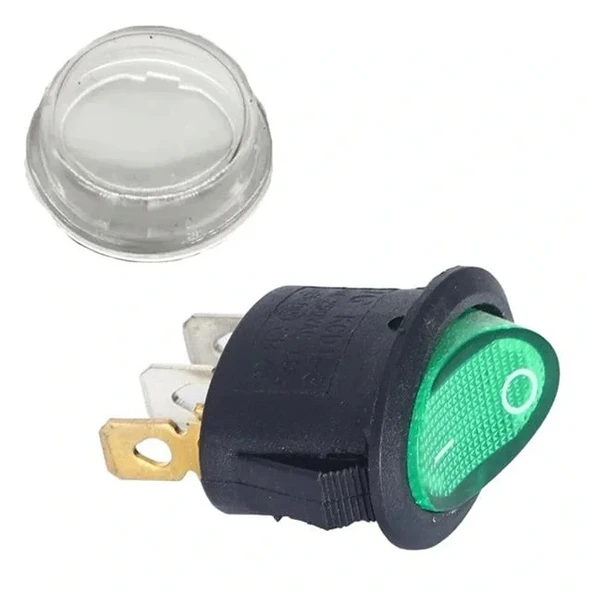 Ic-134a Yuvarlak Işıklı Su Geçirmez Kılıflı 3p On-off Anahtar - 2