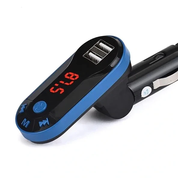 Hello Hl-19683 Fm Modulatör Çift Usb/sd/mp3 12-24 Volt Bluetooth Hafızasız Fm Transmitter - Resim 2