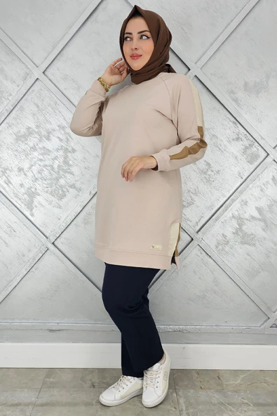 KADIN KOLLARI KOMBİNLİ TESETTÜR TUNİK ürün görseli