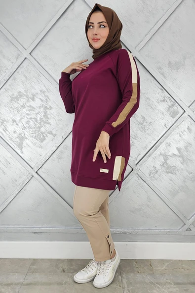 KADIN KOLLARI KOMBİNLİ TESETTÜR TUNİK - Resim 2