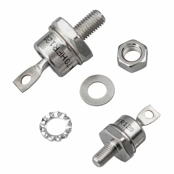 Powermaster Spiral Diyot 70hfr120 70a 1200v Metal Vidalı Diyot - Anot ürün görseli