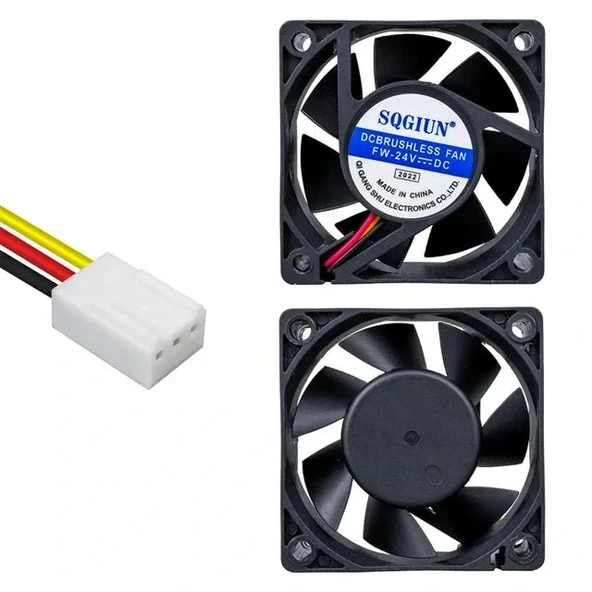 Powermaster Ic-216a Fırçasız Dc Fan 60x60x25mm 24 Volt 3 Pin ürün görseli 1