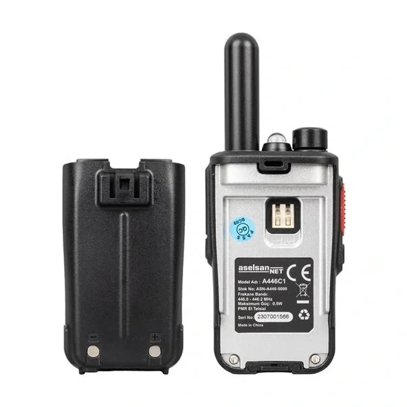 Aselsan A446c1 Tekli 16 Kanal 10km Pmr 446 Telsiz - 3