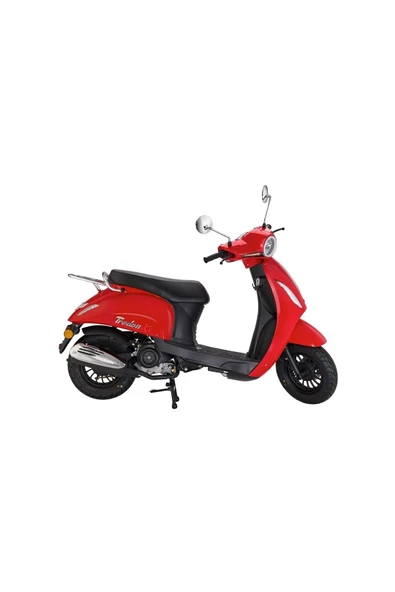 Kanuni Trodon Xs 50 Motosiklet - Kırmızı - 6