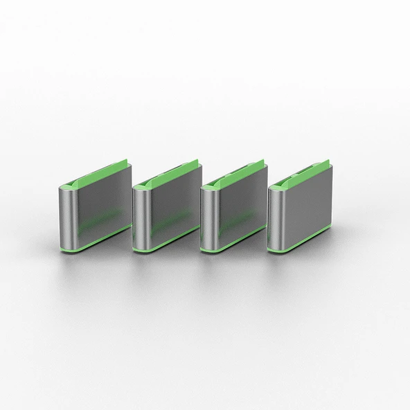 LINDY LIN-40438 USB C Port Blockers, 10pcs, Green - 3