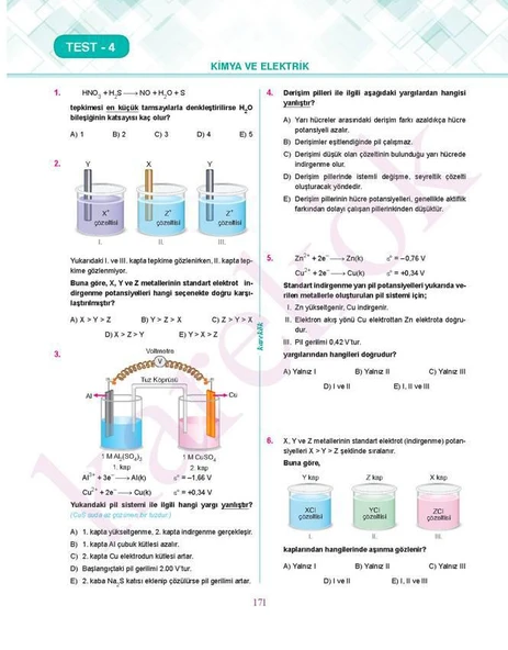 AYT Kimya Soru Bankası - Resim 6
